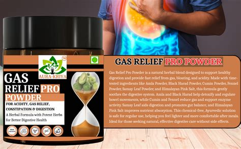 Buy Aura Kriya Gas Relief Pro Powder for Acidity Relief, Ayurvedic ...