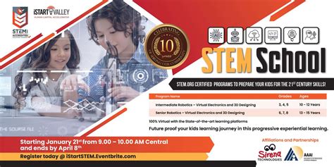 STEM School, January 21 to April 8 | Online Event | AllEvents.in