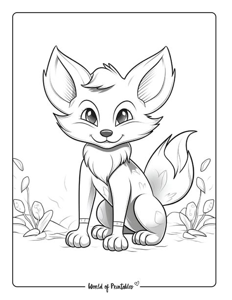 Fox Coloring Pages For Kids & Adults - World of Printables