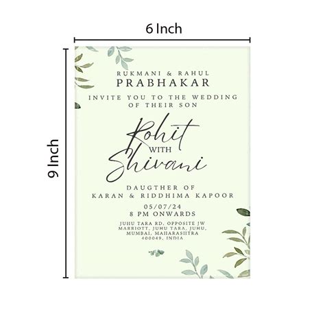 Create Marriage Invitation Card - Personalized Marriage Invite-6x9 ...