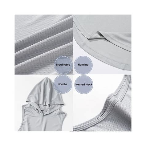 Buy Mens Workout Hooded Tank Tops Gym Dry Fit Sleeveless Bodybuilding ...