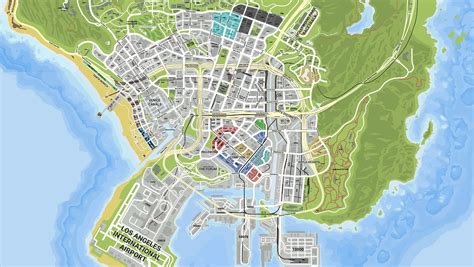 Los Angeles Streets Address map + Real life Gang zones V1.0 – GTA 5 mod