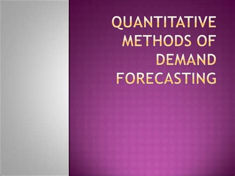 Image result for Quantitative Forecasting Methods