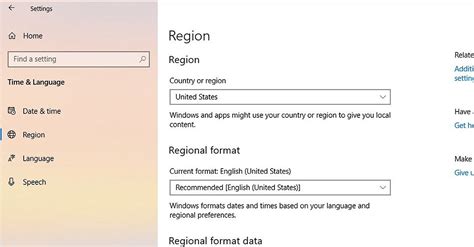 Regional Settings 的图像结果