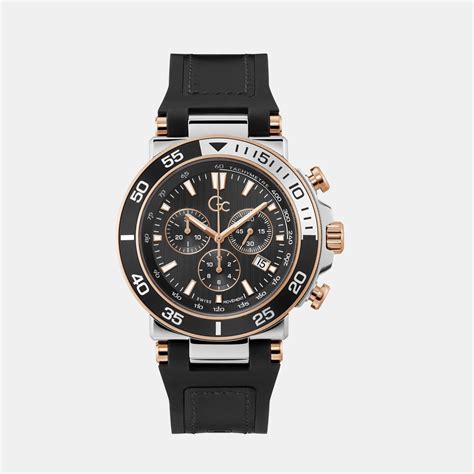 GC One Sport Men Black Chronograph Silicone Watch Z14005G2MF – Just In Time