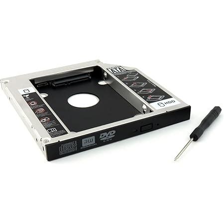 Rts SATA Hard Drive Tray,Universal 12.7mm SATA to SATA 2nd SSD HDD Hard ...