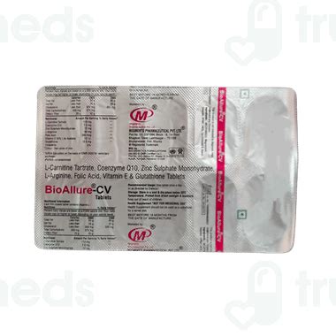 Bioallure Cv Tablet 10 - Uses, Side Effects, Dosage, Price | Truemeds