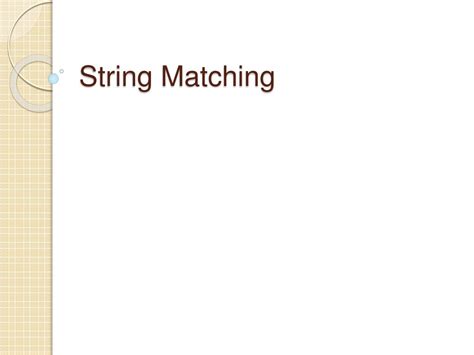 Image result for String Matching Example