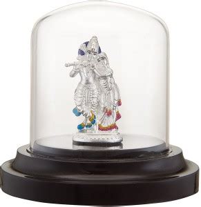 SILVERSPOT JEWEL 999 Pure Silver Beautiful Standing Radha Krishna/Kanha ...