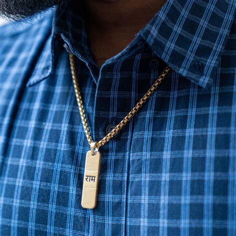 Jai Shree Ram Celebration Set - Gold Plated Ram Necklace + Gold Plated ...