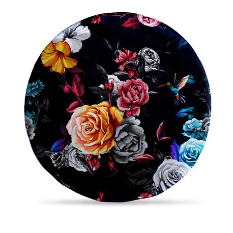 Buy MUKESH HANDICRAFTS Foam Cushion/Round Cushion Velvet Fabric ...