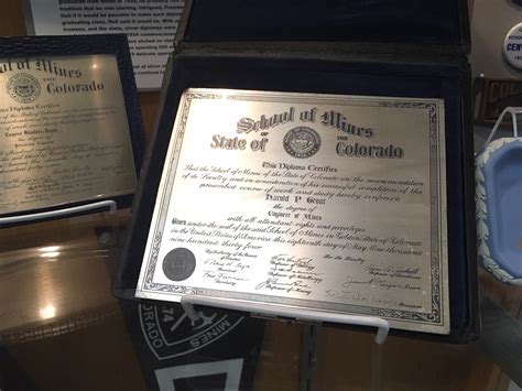 Colorado School of Mines Diplomas - Diplomas