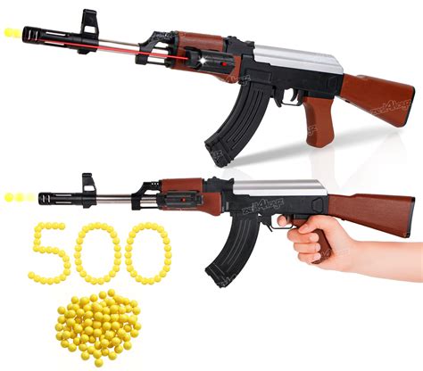 Zest 4 Toyz Ak 47 Toy Shooting Gun for Kids with Laser Light with 500 ...
