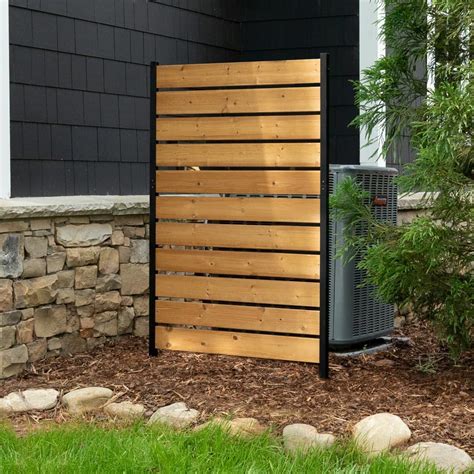5ft H x 3.2ft W (1 Panel) No Dig Enclo Concord Cedar Wood Privacy ...