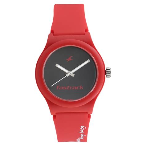 Buy Online Fastrack Quartz Analog Grey Dial Silicone Strap Watch for ...
