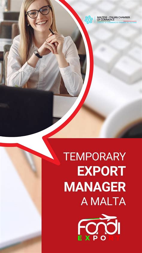 Temporary Export Manager - Maltese Italian Chamber of Commerce