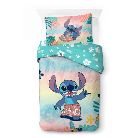 Lilo and Stitch 2-Piece Twin/Full Reversible Comforter and Pillowcase ...