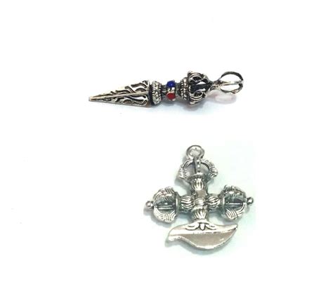 Astroghar Set of Double dorje tibten kartika Knife Pendant & phurba ...