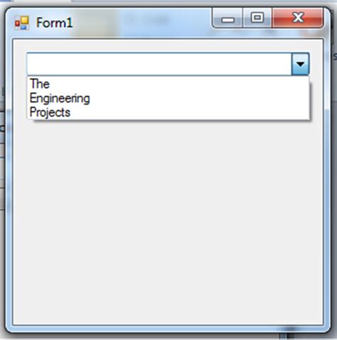 C# Combo Box Code 的图像结果