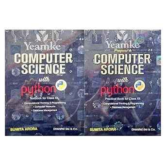 Sumita Arora Computer Science with Python Class 12 Textbook and ...