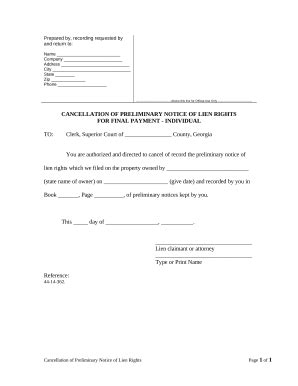 GA-LIEN-11 - Blank Fillable Template | Fill Out, Print & Download PDF ...