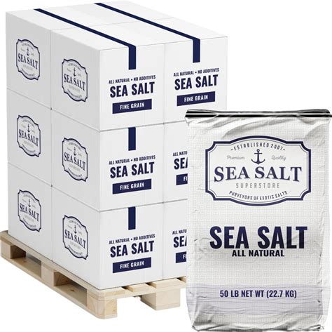 Amazon.com : Bulk Sea Salt, Non Iodized and Kosher Fine Sea Salt for ...