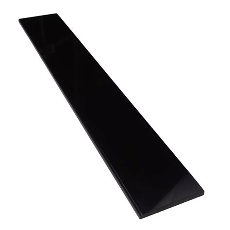 Nano Black 4" x 24" Bullnose Tile Trim - Qube Tiles