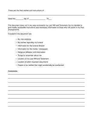 2019-2026 Form Canada Financial Security Program My Final Wishes and ...