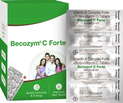 Buy BECOZYM C FORTE ( VITAMIN B COMPLEX + BIOTIN + VITAMIN C )- STRIP ...