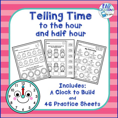 Telling Time To The Hour Worksheets Cut And Paste at Robin Alexander blog