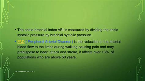 Ankle brachial index | PPTX