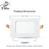 DMT 12 Watt LED Square Pop/False Ceiling Panel Light (White) - Pack of ...