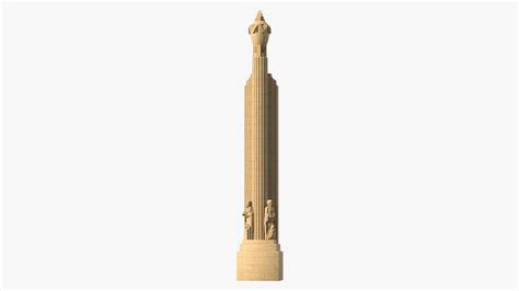 3D Hearst Tower Lobby Sculptures with Column | 3D Molier International