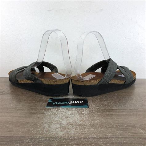 Naot Naomi Leather Gray Slide Sandals Women's size... - Depop