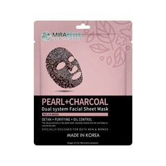 Pearl + Charcoal Dual System Facial Sheet Mask – Mirabelle