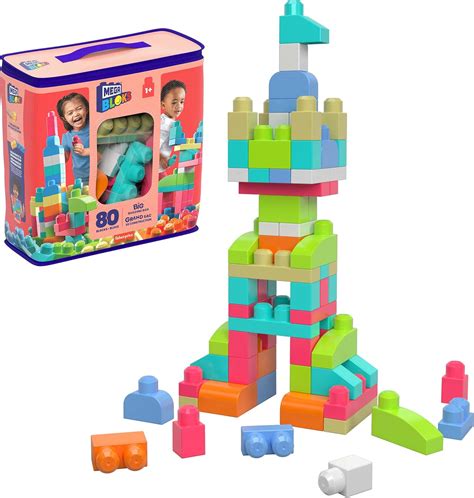 Amazon.com: Mega Bloks First Builders Toddler Blocks Toys Set, Big ...