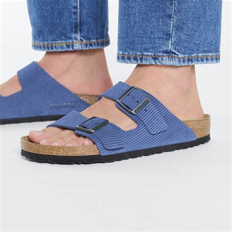 Arizona Suede Embossed in Color Corduroy Indigo | BIRKENSTOCK US