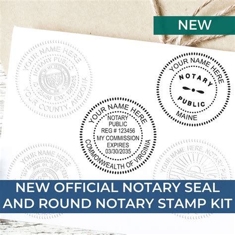 Notary Supplies | Custom Notary Seal and Stamp Kit | Notarial Seal ...