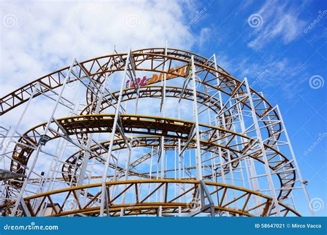 Roller coaster track editorial photo. Image of fairy - 58647021
