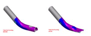 Tube Flow Forming Simulation 的图像结果