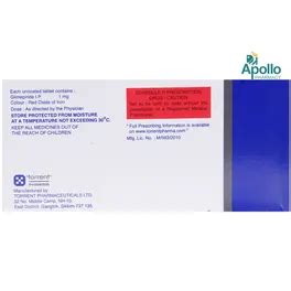 Azulix 1 Tablet | Uses, Side Effects, Price | Apollo Pharmacy