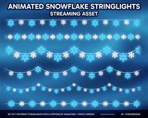 Image result for Snowflake Lights String Animated
