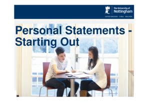 Fillable Online Personal Statements - The South Wolds Academy & Sixth ...