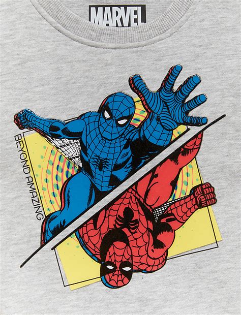 Buy Cotton Rich Spider-Man™ Sweatshirt at Marks & Spencer