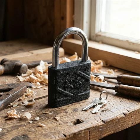 Iron Padlock with Brass Core – Heavy Duty Waterproof Anti-Rust Lock for ...