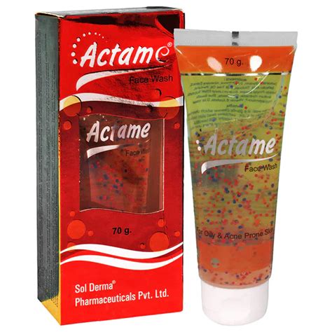 Buy Actame Face Wash 70 gm | Gentle Face Cleanser | Clear Excess Oil ...