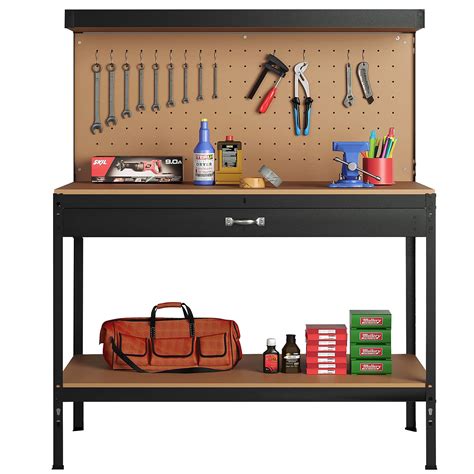 Buy LANGTAOSHA Garage Work Bench Tool, Heavy Duty Steel Workbench Tool ...