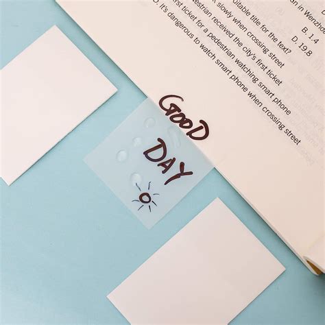 Buy YUBX Transparent Sticky Notes Set of 3 Sizes Clear Translucent ...