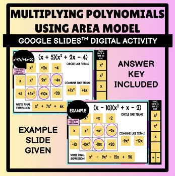 Image result for Multiply the Polynomials Using the Area Model