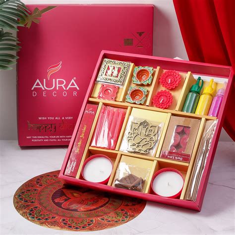 Auradecor Diwali Essentials Gift Set |Diwali gift set| Festive essenti ...